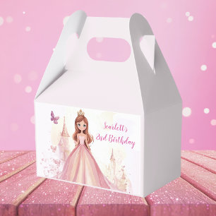 Caixinha De Lembrancinhas Meninas personalizadas princesa rosa aniversário