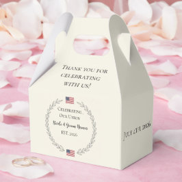 Caixinha De Lembrancinhas merica 250th Anniversary Wedding  | Custom names