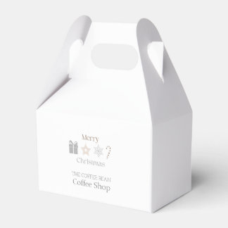Caixinha De Lembrancinhas Merry Christmas Café Branding Seasonal Coffee Shop