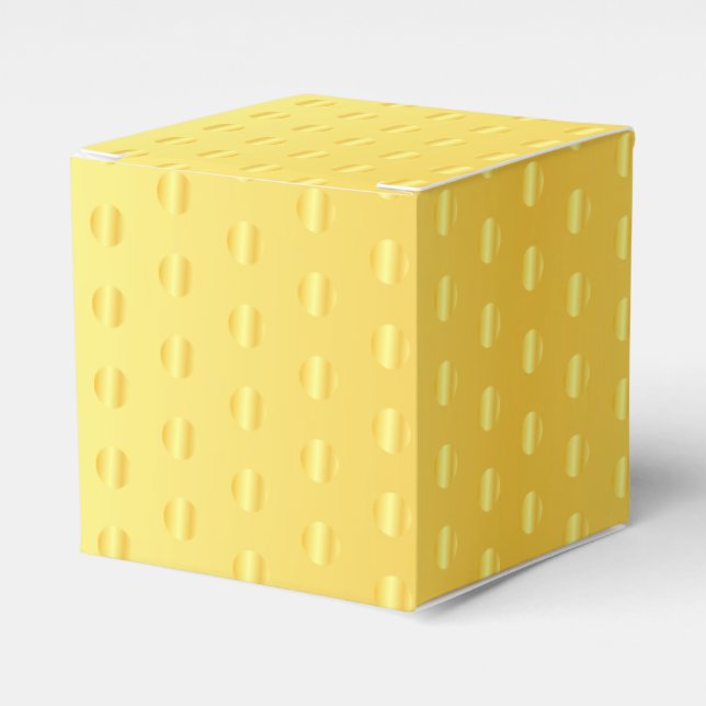 Caixinha De Lembrancinhas Metálico Dourado Faux Personalizado Parece Moderno (Frente)