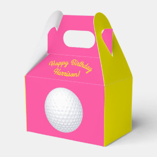 Caixinha De Lembrancinhas Mini Golf Balls Festas de aniversário Crianças Ros
