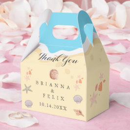 Caixinha De Lembrancinhas Minimal Blue Ocean Summer Wedding