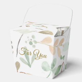 Caixinha De Lembrancinhas Minimalist Leaves Pattern Favor Box