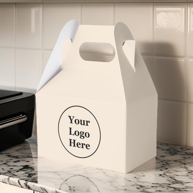 Caixinha De Lembrancinhas Mínimo bege simples (Criador carregado)