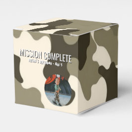 Caixinha De Lembrancinhas Missão de Estilos do Exército Tan e Brown Concluíd