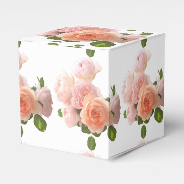 Caixinha De Lembrancinhas Modelo de Design Elegante Moderno da Tendy rosa (Frente)