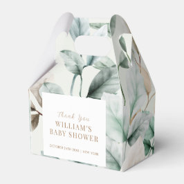 Caixinha De Lembrancinhas Modern Boho Greenerence deixa Chá de fraldas