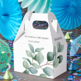 Caixinha De Lembrancinhas Modern Eucalyptus Greenery Wedding