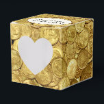 Caixinha De Lembrancinhas Moedas de Ouro Antigas<br><div class="desc">Coleção de moedas de ouro vintage para casamento</div>