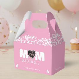 Caixinha De Lembrancinhas Mom Loading Photo Ultrasound Pink Baby Shower