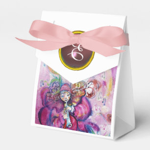 CAIXINHA DE LEMBRANCINHAS MONOGRAMA DA PINTA MUSICAL CLOWN GEM STONE