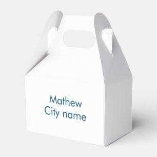 Caixinha De Lembrancinhas monograma de letra inicial simples adicione seu no