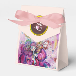 CAIXINHA DE LEMBRANCINHAS MONOGRAMA DE PINCO MUSICAL CLOWN GEM STONE