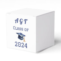 Monograma e Graduação Personalizados Ano Azul e Br