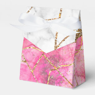 Caixinha De Lembrancinhas Monograma Fav de Urso Dourado Violeta Roxo Moderno