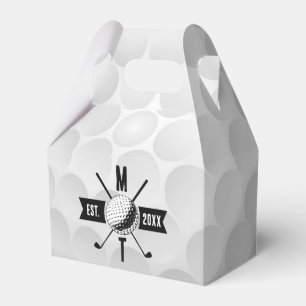 Caixinha De Lembrancinhas Monograma Inicial do Clube e Textura da Bola de Go