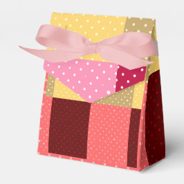 Caixinha De Lembrancinhas Monograma Pontos Coloridos Elegantes