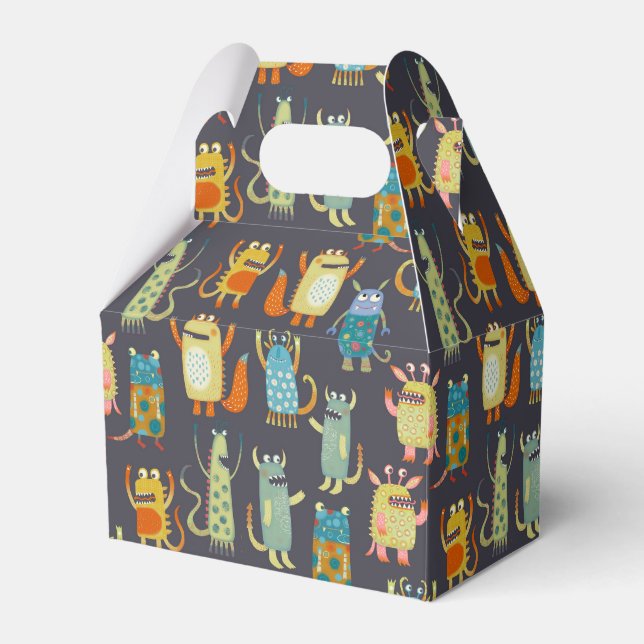 Caixinha De Lembrancinhas Monstros bonitos (Frente)