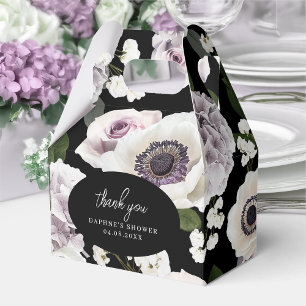 Caixinha De Lembrancinhas Mood Anemone & Floral Roxo Chá de Noiva Gable