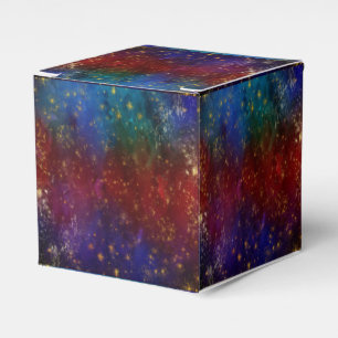 Caixinha De Lembrancinhas Moody Ombre   Psicodélico Grunge Dourado Stardust