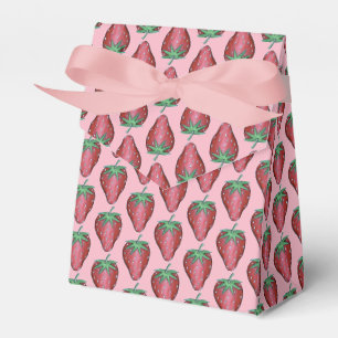 Caixinha De Lembrancinhas Morango Morango Morango, Cor-de-rosa, Fruta