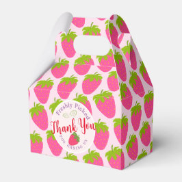 Caixinha De Lembrancinhas Morango Rosa