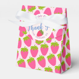 Caixinha De Lembrancinhas Morango Rosa