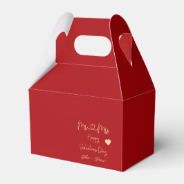 Caixinha De Lembrancinhas Mr & Mrs Happy Valentine's Day Favor Box