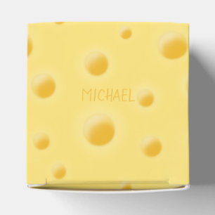 Caixinha De Lembrancinhas Muito Cheesy! Nome Personalizado do Queijo Suíço