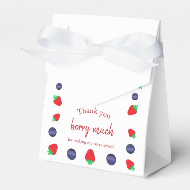 Caixinha De Lembrancinhas Muito Obrigado, Berry. (Frente)