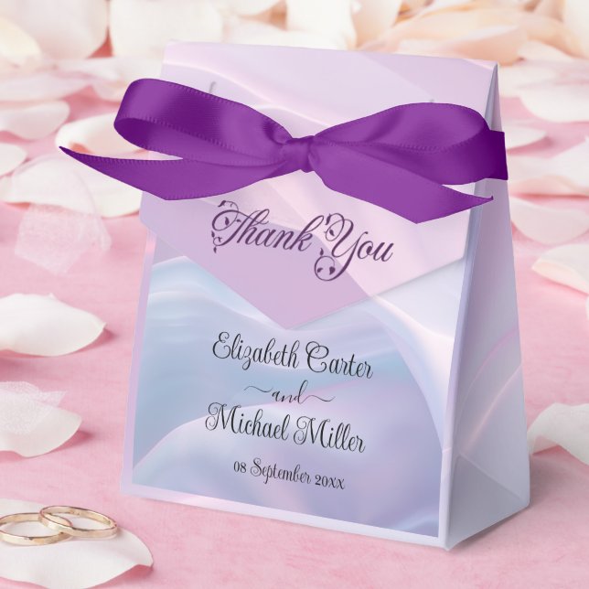 Caixinha De Lembrancinhas Murmurios de Seda: Ondas Sonhadoras Pastéis Rosa A (Casamento)