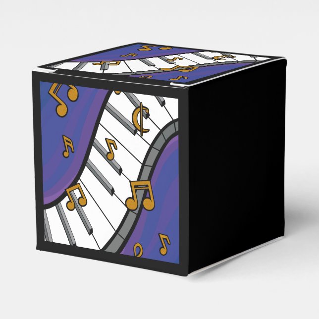 Caixinha De Lembrancinhas Music Themed Favor Box (Frente)