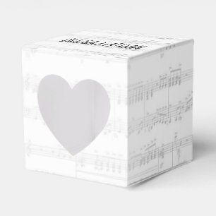 Caixinha De Lembrancinhas Música de Folha de Casamento com Texto
