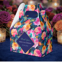 Na moda casamento de flores coloridas