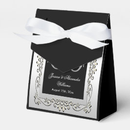 Caixinha De Lembrancinhas Na moda Decorative Silver 60º Aniversário de Casam