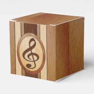 Caixinha De Lembrancinhas Na moda Faux Wood Treble Clearing Inlay
