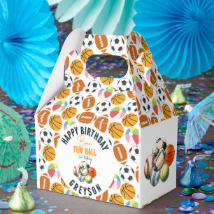Caixinha De Lembrancinhas Nascer 2 Ball Sport Themed Boy Party