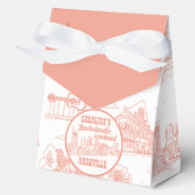 Nashville Toile Despedida de Solteira Rosa Coral s