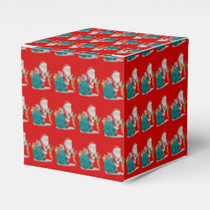 Caixinha De Lembrancinhas Natal bonito do pai com presentes e brinquedos no