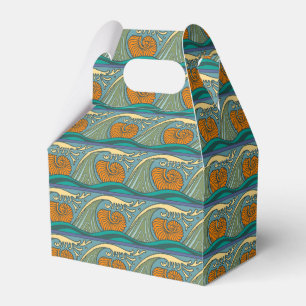 Caixinha De Lembrancinhas Nautilus Seashell Pattern Nouveau