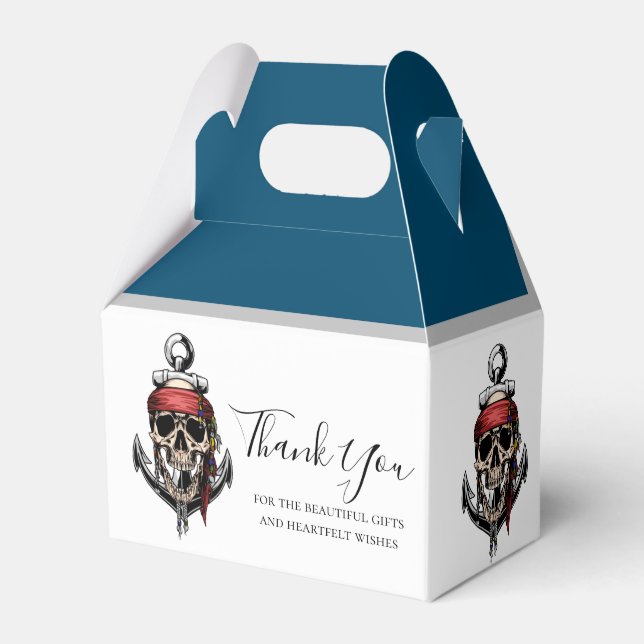 Caixinha De Lembrancinhas Navio Fantasma Pirata (Frente)