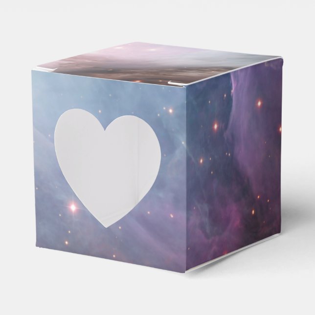 Caixinha De Lembrancinhas Nebula Orion Astronomy blue castanho, estrelas do  (Frente)