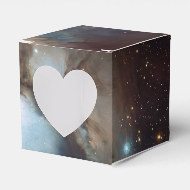 Caixinha De Lembrancinhas Nebula Orion Astronomy blue castanho, estrelas do  (Frente)