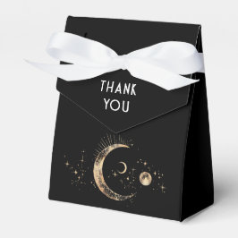 Caixinha De Lembrancinhas Negra Celestial e Dourado Casamento Obrigado