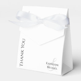 Caixinha De Lembrancinhas Negra Moderna e Casamento Branco Obrigado