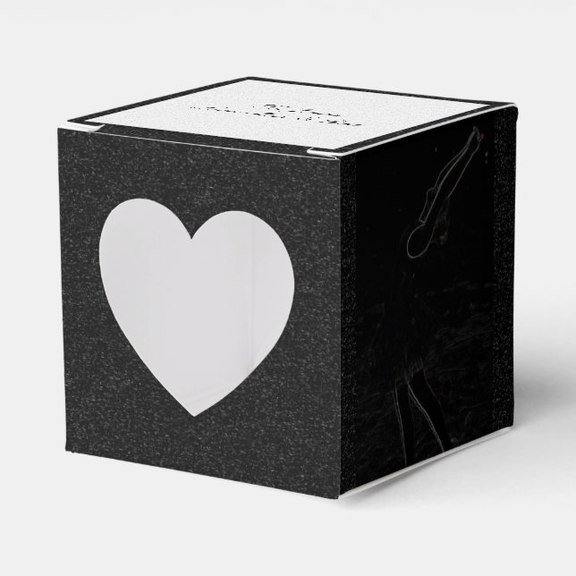 Caixinha De Lembrancinhas Neon, Ballerina na neve. (Frente)