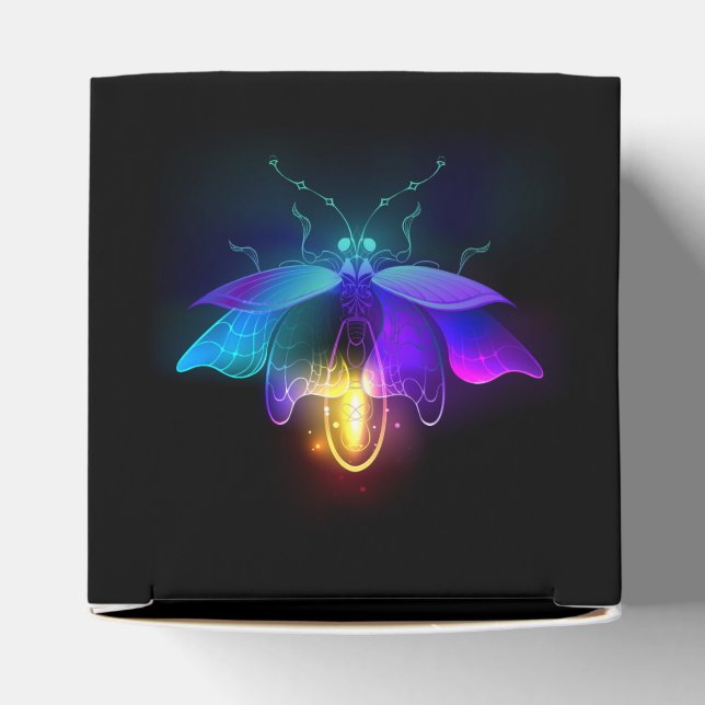 Caixinha De Lembrancinhas Neon Firefly a preto (Topo)