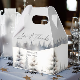 Caixinha De Lembrancinhas Neve apaixonada pelo favo do chá de panela da flor