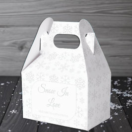 Caixinha De Lembrancinhas Neve No Amor Casamento De Inverno