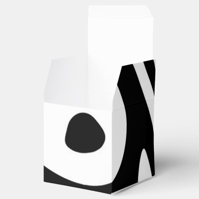 Caixinha De Lembrancinhas No Profundo: Abstrato preto e branco (Aberto)